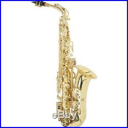 Etude Eas 100 Student Alto Saxophone Lacquer Brass Musical