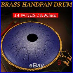 14 14 Notes Hand Pan Handpan Steel Tongues Drum Brass C Minor with Bag Book
