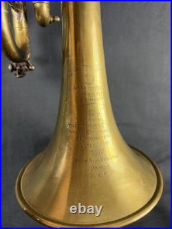 1900 PARIS WORLD FAIR JEROME THIBOUVILLE AWARD TRUMPET by COUESNON -JAZZ in Case