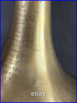 1900 PARIS WORLD FAIR JEROME THIBOUVILLE AWARD TRUMPET by COUESNON -JAZZ in Case