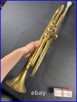 1900 PARIS WORLD FAIR JEROME THIBOUVILLE AWARD TRUMPET by COUESNON -JAZZ in Case