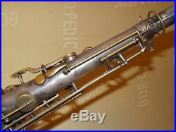 1912 Conn New Invention Tenor Sax/Saxophone, Original Silver, Plays Great