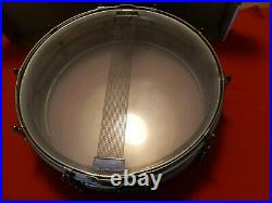 1920'S LUDWIG COB 4x14 CHROME OVER BRASS SNARE DRUM 10 TUBE LUGS SOUNDS AMAZING
