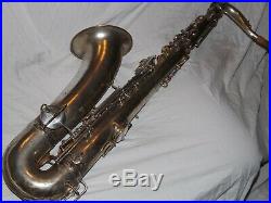 1920's Conn New Wonder Tenor Sax/Saxophone, Original Silver, Recent Pads