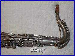 1922 Conn New Wonder Pre-Chu Tenor Sax/Saxophone, Silver, Rolled, Plays Great