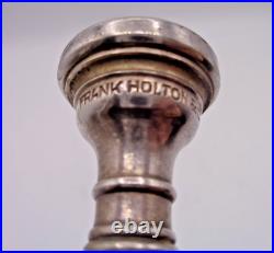 1923 Frank Holton-Clarke HC Cornet Elkhorn WI Silver Plate Serial 60986 + Case