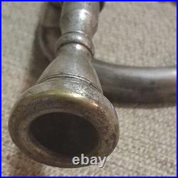 1927 CG CONN 22B SILVER PLATED BELL A/Bb TRUMPET