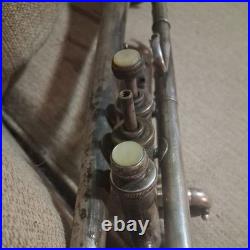 1927 CG CONN 22B SILVER PLATED BELL A/Bb TRUMPET