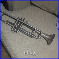 1927 CG CONN 22B SILVER PLATED BELL A/Bb TRUMPET