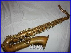1928 Conn New Wonder Chu Tenor Sax/Saxophone, Mostly Bare Brass, Plays Great