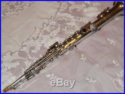 1928 Selmer Modele 26 Soprano Saxophone, Silver Plated, Plays Great, Nice