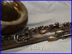 1929 Conn New Wonder II Chu Tenor Sax/Saxophone, Silver, Recent Pads Complete