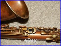 1930 Buescher True Tone Tenor Saxophone #256XXX, Nearly Bare Brass, Plays Great