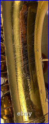 1932 Conn Model 6m Alto Saxophone Rolled Tone Holes Microtuner Neck M250xxx