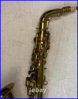 1932 Conn Model 6m Alto Saxophone Rolled Tone Holes Microtuner Neck M250xxx