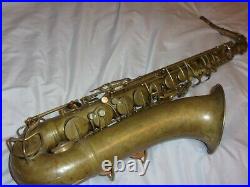 1935 Conn Connqueror 30m Tenor Saxophone, Rolled, Bare Brass, Recent Pads Complete