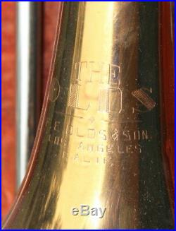 Olds Super Trombone With Bear Counterweight Ohsc Los Angeles Calif Brass Musical
