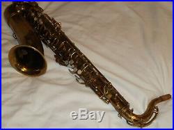 1936 Buescher Aristocrat Tenor Saxophone, Norton Springs, Recent Snap Pads