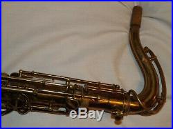 1936 Buescher Aristocrat Tenor Saxophone, Norton Springs, Recent Snap Pads