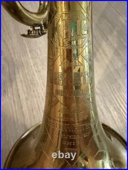 1936 Vintage King H. N. White Trumpet. One Piece Bell. GREAT! 182476