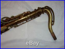 1941 Buescher BigB Aristocrat Tenor Saxophone, Original Laquer, Snaps, Plays Great