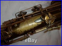 1941 Buescher BigB Aristocrat Tenor Saxophone, Original Laquer, Snaps, Plays Great