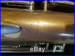 1948 Buescher 400 Top Hat and Cane Tenor Saxophone Needs Repairs but Great Price