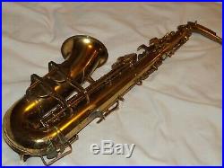 1949 Buescher Big B Aristocrat Alto Saxophone, Original Laquer, Plays Great