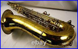 1950 Buescher 400 Top Hat & Cane Professional Tenor Saxophone Snap In Pads Rare