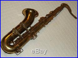 1950 Buescher Big B Aristocrat Tenor Saxophone, Original Snaps, Plays Great
