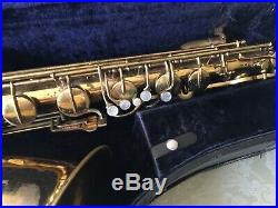 1953 Buescher Aristocrat BIG B Baritone Saxophone True Tone All original lacquer