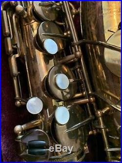 1953 Selmer Paris Super Balanced Action Alto Professional Saxophone with Orig Case