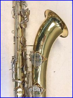 1956 Conn 12m Naked Lady Baritone Saxophone In Good Playable Condition 625455