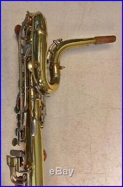 1956 Conn 12m Naked Lady Baritone Saxophone In Good Playable Condition 625455