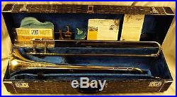 1959 H. N. White King 2b Silversonic Tenor Trombone Sterling Bell Dual Bore Wow