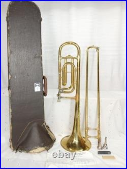 1963 Reynolds Professional F Attachment Tenor / Bass Trombone In Original Case
