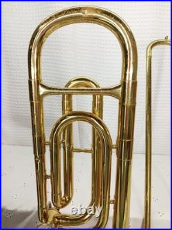 1963 Reynolds Professional F Attachment Tenor / Bass Trombone In Original Case