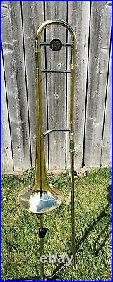 1965 H N White King 2B Liberty Trombone with Coffin Case made in Cleveland Ohio