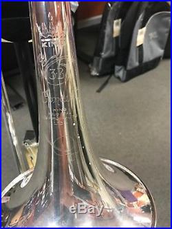 1974 King 3B Concert Trombone With F Trigger Silver finish