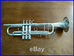 1995 Silver Plated Bach Stradivarius Professional 37 ML Trumpet with Case