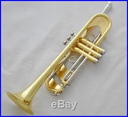 2018 Newest Professional Gold Heavy Trumpet B-Flat Horn Germany Brass With Case