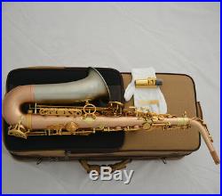 2019 Concert Professional Rose Brass Alto Saxophone Eb saxofon Cupronickel Bell