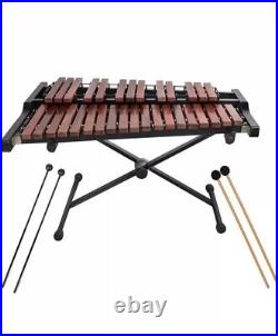 32 Note Xylophone Professional Wooden Glockenspiel Xylophone with Mallet and