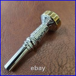 #3 M&H Trompet Engraved Double Cup Mouthpiece M&H boquilla para trompet #3