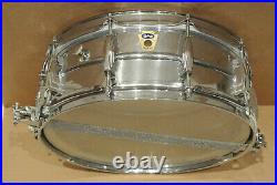 60's LUDWIG 14 CHROME / BRASS SUPER SENSITIVE SNARE DRUM for YOUR DRUM SET! #K9