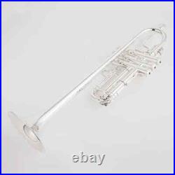 9445CHS C Flat Brass Silver Plated Musical Instruments trumpet with Leather Case