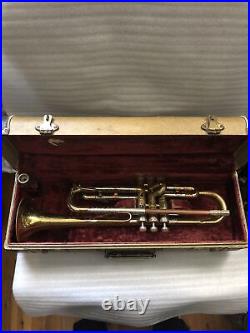 $ALE DEAL VINTAGE EARLY GETZEN SUPER DELUXE Bb TRUMPET & CASE & MPC GREAT PLAYER