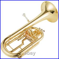 AUROSUS 401L Eb Alto Horn Brass 3 Stainless Steel Valves Lacquer Student withCase