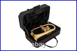 AUROSUS FH-8390 JAZZ Bb Flugelhorn Matte Brass Heavy Caps Trigger with Light Cas