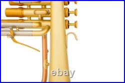 AUROSUS FH-8390 JAZZ Bb Flugelhorn Matte Brass Heavy Caps Trigger with Light Cas